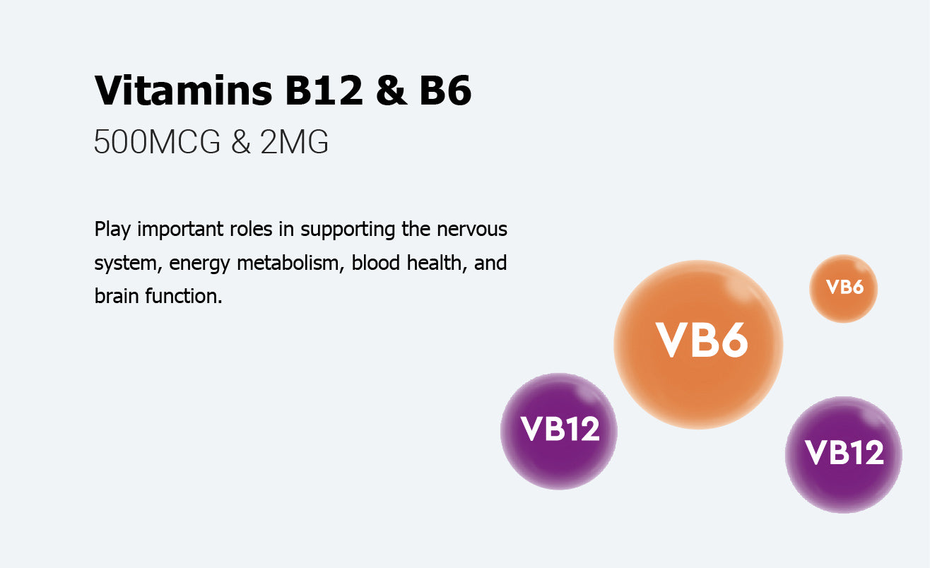 Understand the differences between vitamin B6 and vitamin B12