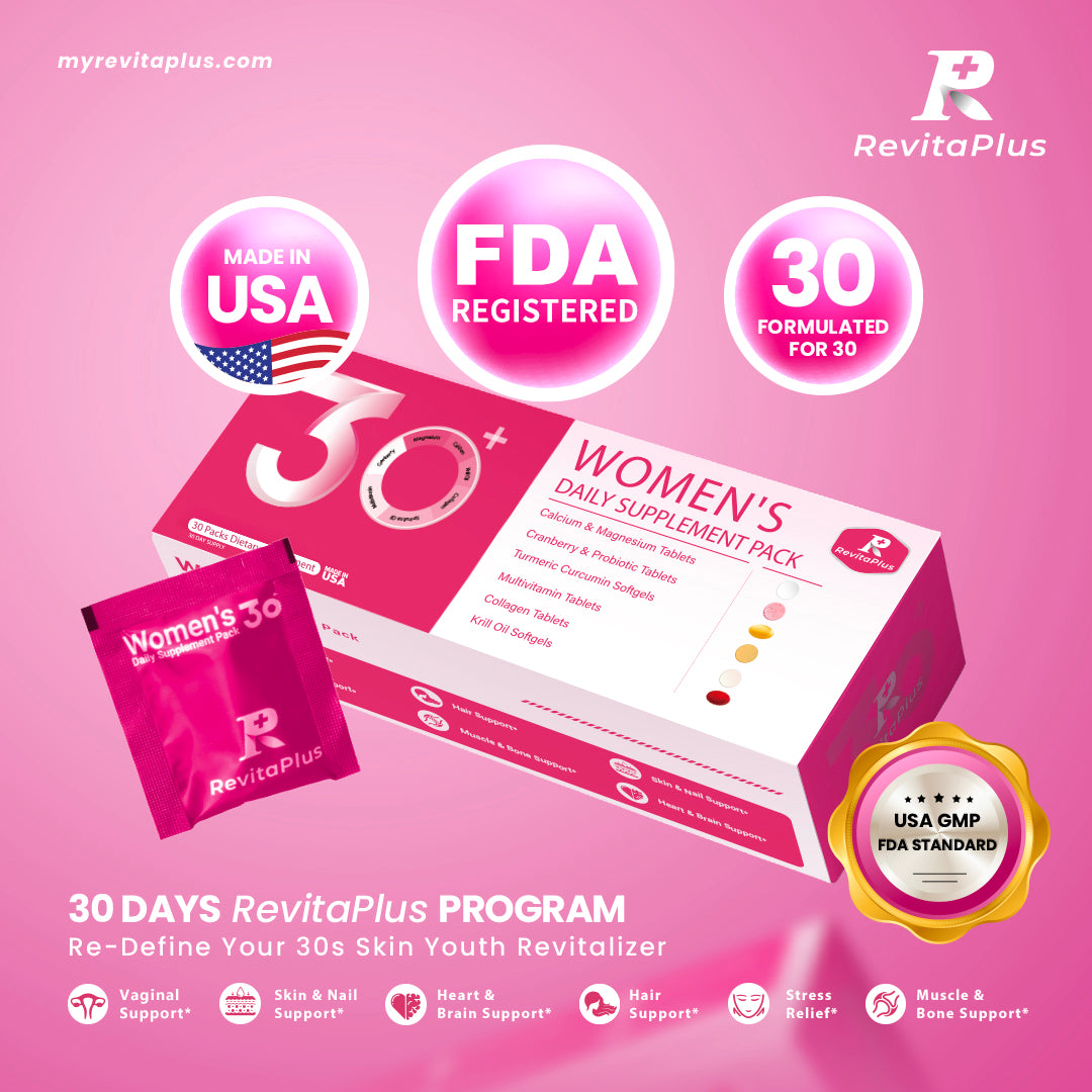 Women's 30+ Daily Vitamin Supplement Nutrition Beauty Pack
