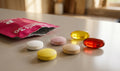 RevitaPlus Women’s 30+ daily supplement sachet with tablets and softgels in a morning wellness routine